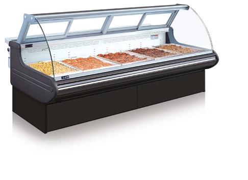 Tủ trưng bày mặt cong cố định OPO E0M1-12CF