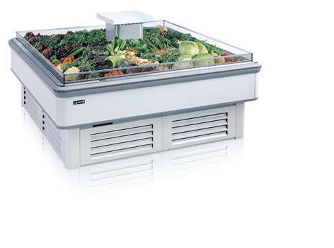 Tủ đảo cứng trưng bày rau OPO I0V1-03B