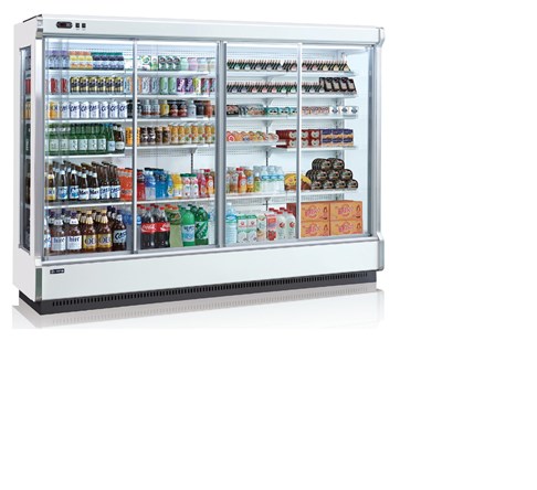 Tủ mát cửa trượt nhiều tầng OPO SMM5D2-06SPD