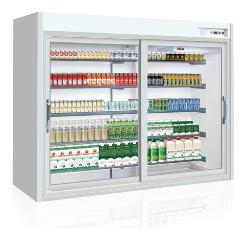 Tủ trưng bày sữa, nước uống cửa trượt OPO XPD5-LLD
